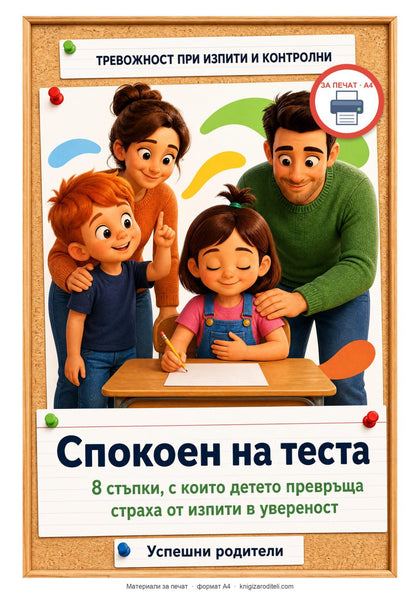 Спокоен на теста — корица
